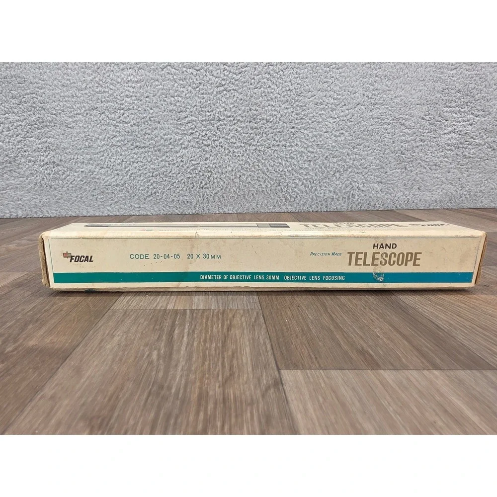 Vintage Focal Hand Telescope 20x30mm‎ Japan Kresge Spotting Scope w/ Box Manual